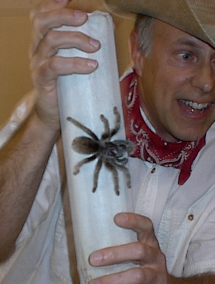 Jim with tarantula